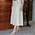 Saia Couro Pelica Midi Perfurada Off White - Karine Daher - Imagem 4
