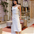 Saia Couro Pelica Midi Cinto Off White - Karine Daher - Imagem 1
