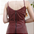 Blusa Couro Pelica Perfurada Zipper Marsala - Karine Daher - Imagem 3