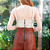 Saia Couro Pelica Midi Perfurada Whisk - Karine Daher - Imagem 6
