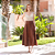 Saia Couro Pelica Midi Perfurada Whisk - Karine Daher - Imagem 1