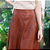Saia Couro Pelica Midi Perfurada Whisk - Karine Daher - Imagem 4