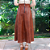 Saia Couro Pelica Midi Perfurada Whisk - Karine Daher - Imagem 5