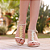 Sandália Grazi Salto Fino Off White - K Daher - Imagem 3