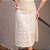 Saia Couro Pelica Detalhe a Laser Off White - Karine Daher - Imagem 1