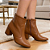 Bota Fabi Salto Bloco Caramelo - K.Daher - Imagem 1