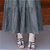Maxi Saia Couro Pelica Laser Oliva - Karine Daher - Imagem 2