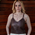 Blusa Couro Pelica Perfurada Zipper Marrom - Karine Daher - Imagem 1