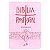 NOVA BIBLIA P LG MEDIA ZIPER ROSA LETRA GRANDE ROSA - Imagem 2