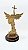 SÃO MIGUEL 12 CM ZAMAC COM BASE MDF OURO ENVELHECIDO - Imagem 2