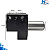 Suporte CNC VDI 30 Frontal Axial Direito Invertido 20mm C3 - Imagem 2