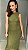 Vestido de tricot com decote nas costas verde - Imagem 1
