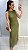 Vestido de tricot com decote nas costas verde - Imagem 2