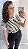 Blusa polo modal listrada creme e preto - Imagem 1
