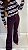 Calça Chamouis Reta Suede Uva - Imagem 1