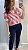 Blusa polo listrada creme com vermelho - Imagem 3