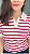 Blusa polo listrada creme com vermelho - Imagem 2