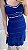 Vestido de tricot azul com detalhe branco - Imagem 2