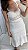 Vestido de tricot branco com detalhe nude rosé - Imagem 2