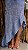 Vestido de tricot assimétrico azul claro - Imagem 3