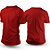 Camiseta de Vermelha de Algodão Unissex P ao GG - Imagem 1