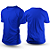Camiseta de Algodão Azul Royal Unissex P ao GG - Imagem 1