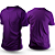 Camiseta de Poliester Roxa Unissex P ao GG  (P/ Sublimação) - Imagem 1