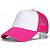 Boné de Tela com a Frente Branca para Sublimação - Rosa pink- Tamanho Único  (P/ Sublimação) - Imagem 1