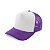 Boné de Tela com a Frente Branca para Sublimação - Roxo - Tamanho Único  (P/ Sublimação) - Imagem 1
