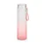 Garrafa de Vidro Degradê Rosa claro 450ml para Sublimação | Com Alça de Silicone - Imagem 1