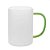 Caneca de Vidro Borossilicato Jateada com Alça Verde claro- 300ml para Sublimação - Imagem 1