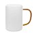 Caneca de Vidro Borossilicato Jateada com Alça Marrom- 300ml para Sublimação - Imagem 1