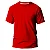 Camiseta de Poliester Vermelha P ao GG  (P/ Sublimação) - Imagem 1