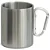 Caneca de Aço Inox com Alça Mosquetão – 400ml | Para Sublimação - Imagem 1