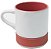 Caneca Cerâmica Interna Colorida e Base Alta de Silicone Coral · 350ml - Imagem 1