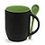 Caneca Mágica com Alça e Colher Verde para Sublimação - Premium - Imagem 1