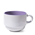 Xícara de Cerâmica Branca com interior colorido Lilás claro 150ml – Ideal para Sublimação - Empilhável - Imagem 1