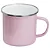 Caneca de Alumínio Rosa Claro - Esmaltada para Sublimação e DTF UV- 235ml - Imagem 1