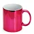 Caneca Espelhada de Cerâmica Rosa Pink para Sublimação – 325ml - Imagem 1