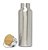 GARRAFA AÇO INOX TAMPA BAMBU TÉRMICA PRATA 600 ML PARA SUBLIMAÇÃO - Imagem 2