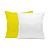 Almofada Amarela com Enchimento 40x40cm para Sublimação - Imagem 1