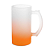 Caneca Chopp Jateado Degradê laranja para Sublimação | 473ml - Imagem 1