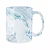 Caneca de Cerâmica Mármore Azul para Sublimação | 325ml - Imagem 2
