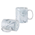 Caneca de Cerâmica Mármore Cinza para Sublimação | 325ml - Imagem 1
