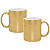 Caneca de Cerâmica Dourado Perolada Para Sublimação | 325ml - Imagem 1