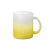 Caneca de Vidro Jateado Degradê Amarelo para Sublimação – 325ml | Qualidade Premium - Imagem 1
