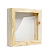 Quadro Cofre Pinus 15x15cm com Placa MDF e Acrílico Cristal | Para Sublimação - Imagem 1