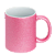 Caneca de Cerâmica Glitter Rosa para Sublimação | 325ml - Imagem 1