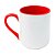 Caneca Cerâmica Imperial – Alça e Interior Vermelha · 325ml - Imagem 1