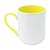 Caneca Cerâmica Imperial – Alça e Interior Amarela · 325ml - Imagem 1